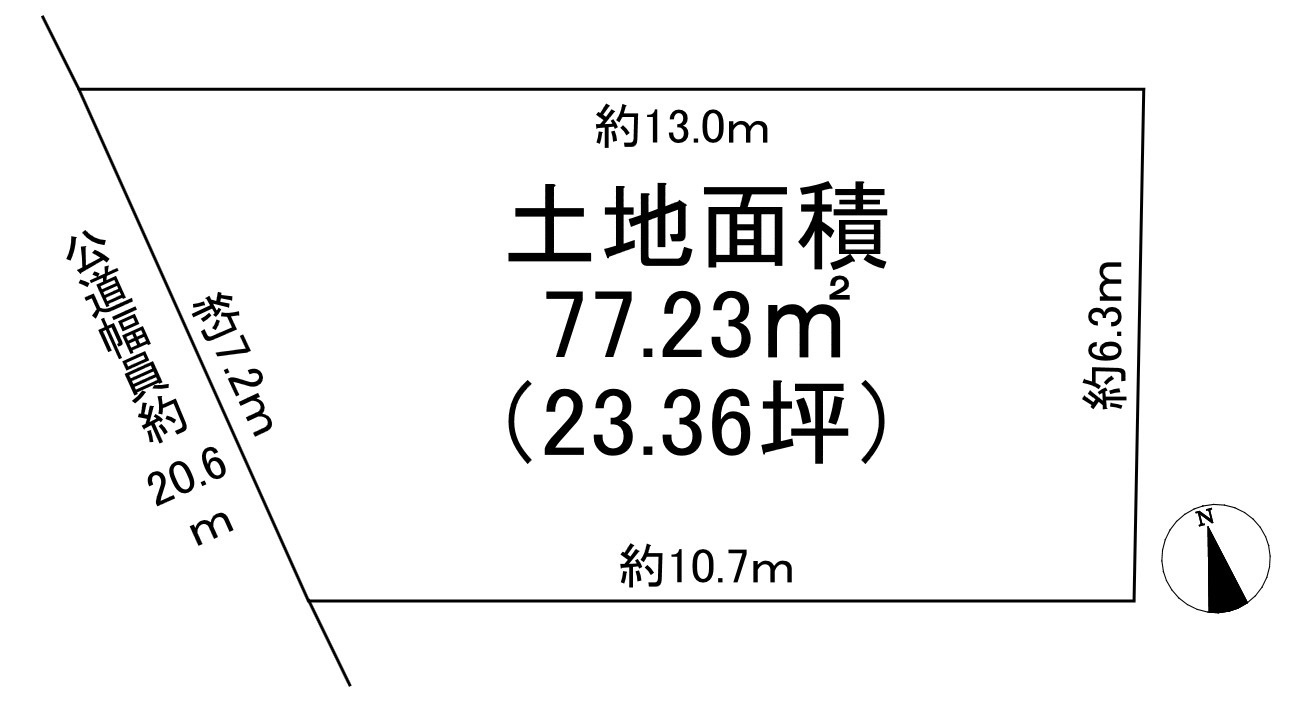 清須市西枇杷島町橋詰土地の土地図