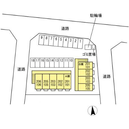 フォルテ Bの区画図