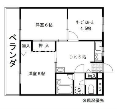 グリーンパレス大和の間取り
