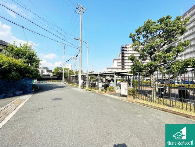 パストラル昆陽の外観|車通りの少ない前面道路！お子様がいらっしゃるご家族でも安心！