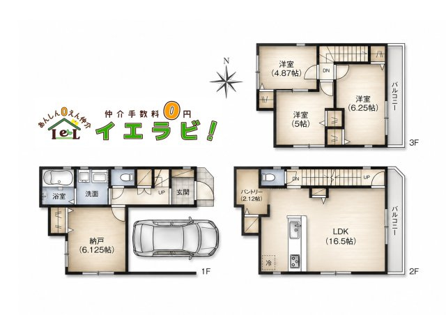 ファーストタウン堺市第２東区南野田の間取り