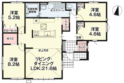 古賀市今の庄５期　２号棟の間取り