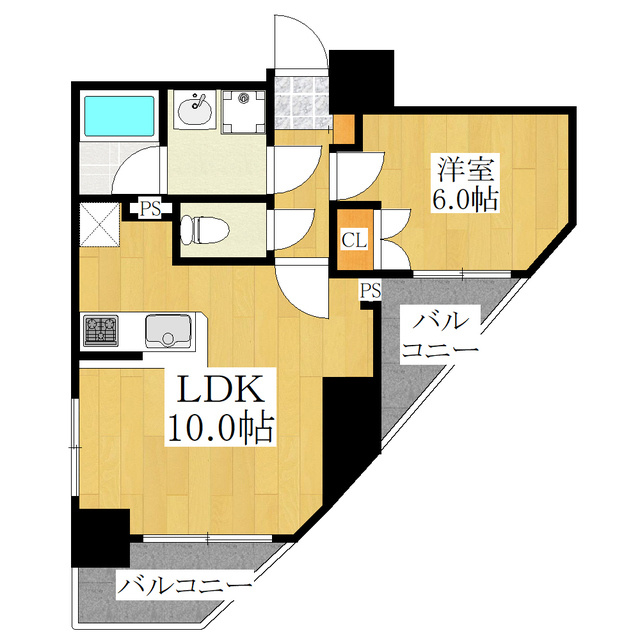 セントラル王子の間取り|１フロア１住戸★人気の１LDK♪