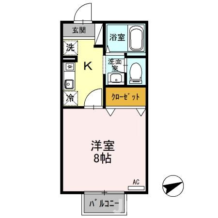 ビビッドＫの間取り