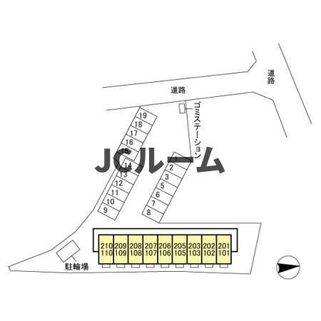 ビビッドＫの区画図