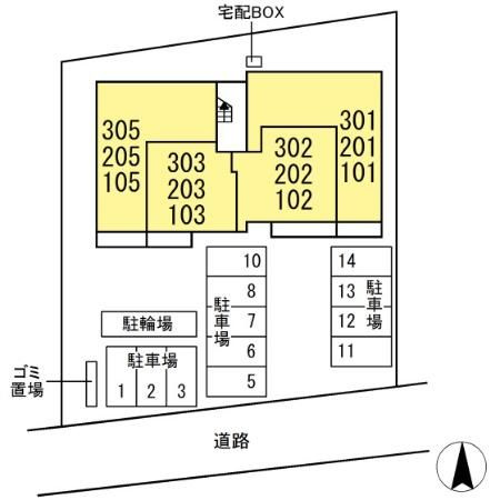 カルマーティ　calmatiの区画図