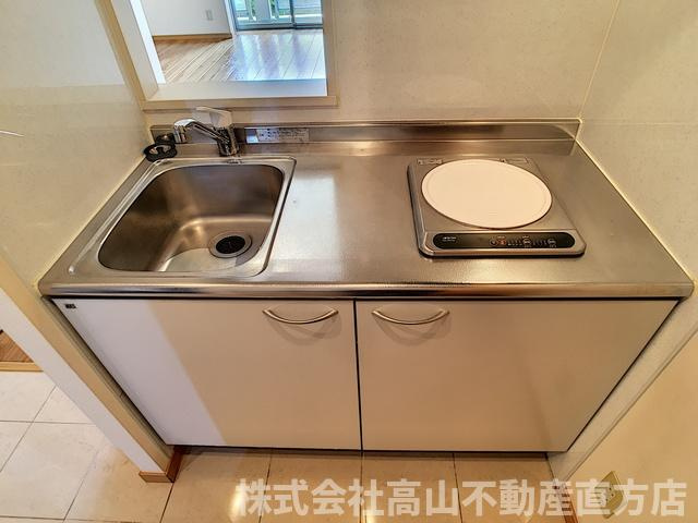 直方市湯野原２丁目の賃貸マンションのキッチン
