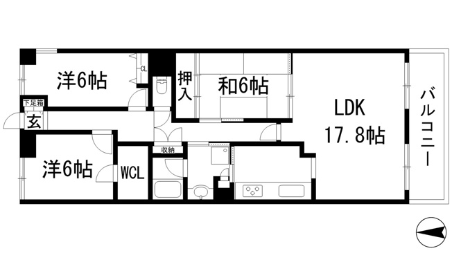 【間取り】 | エンゼルハイム仁川北