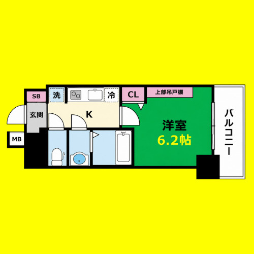 プレリス花の木オルディア　名古屋市賃貸　仲介手数料無料の間取り