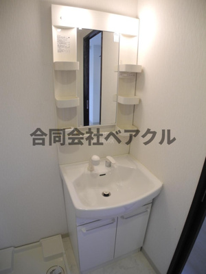 【洗面所】 | わびすけビル | 広い洗面スペース