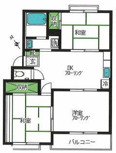 ファミール生田の間取り|間取りです。