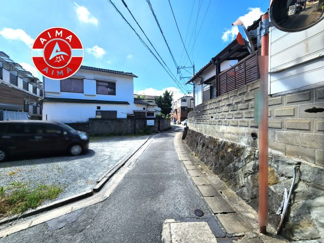 福岡市西区愛宕3丁目第4-1区画（1号地）の前面道路含む現地写真|日当たり良好です。