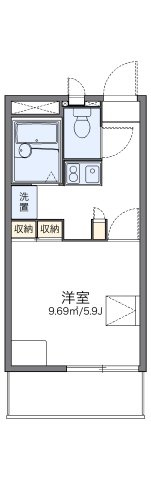 レオパレスグランヴィラージュの間取り