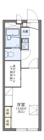 レオパレスドリーミー湘南Ⅲの間取り