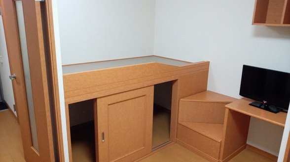 レオパレスプラージュの居間・リビング|おしゃれな居間です
