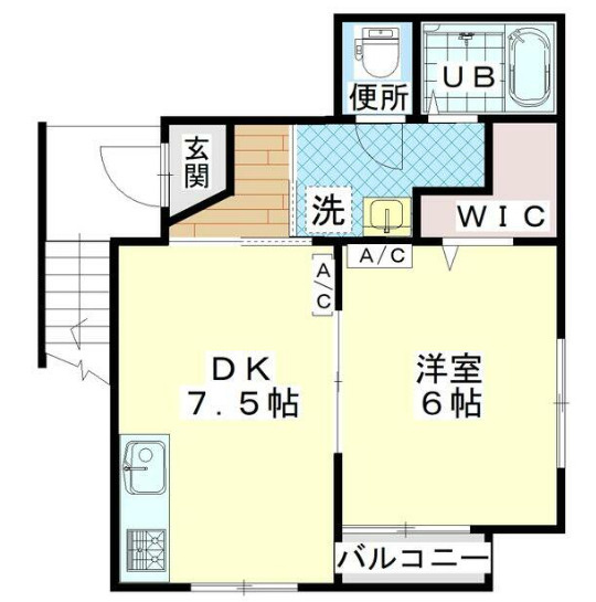 杉並区高円寺南３丁目のアパートの間取り