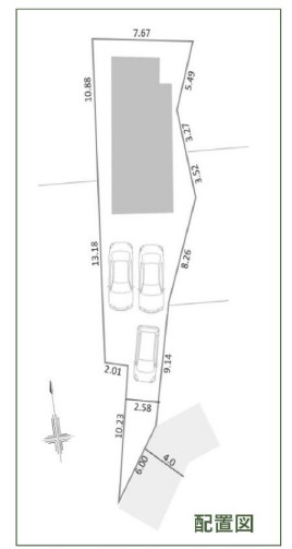 藤沢市羽鳥5丁目　新築戸建　全1棟の区画図