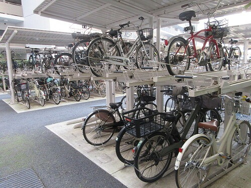 ライオンズ茅ヶ崎ザ・アイランズ【Ｉ街区】の設備|駐輪場　※2026年5月撮影