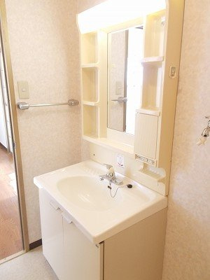 ニューハイツ柿沢の洗面所|脱衣スペースもあります