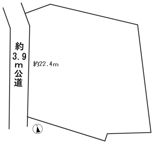 ６７１８５　岐阜市長良土地の区画図