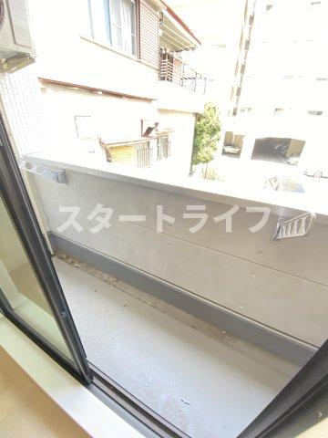 大阪市東淀川区下新庄３丁目の賃貸マンションのバルコニー