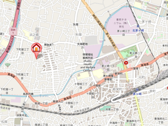 ハイツつるみねの地図