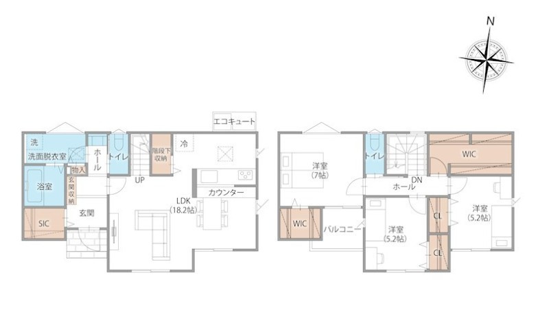 【WellBase】小山市横倉　全3区画の間取り|〇3号棟間取り図〇
敷地面積60坪♪