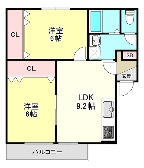 【間取り】 | シンフォニーレジデンス若江