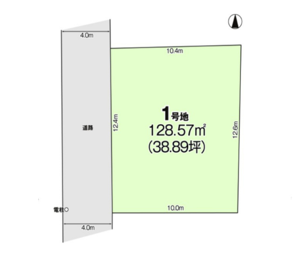 福岡市早良区原1丁目第1-1区画（1号地）の土地図|土地図面（1号地）