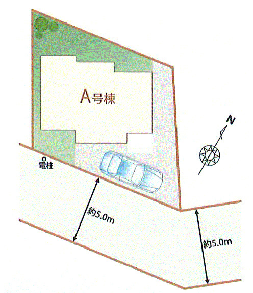 昭島市緑町2丁目　新築戸建全1棟の区画図