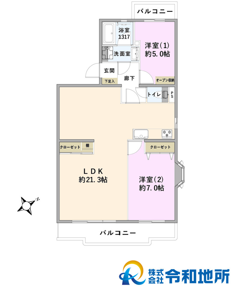ラポール茅ヶ崎今宿の間取り