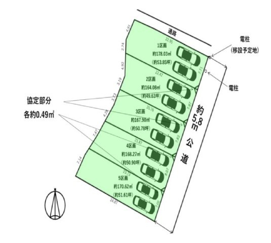 福岡市東区香椎2丁目第5-5区画（2号地）の土地図|土地図面（2号地）