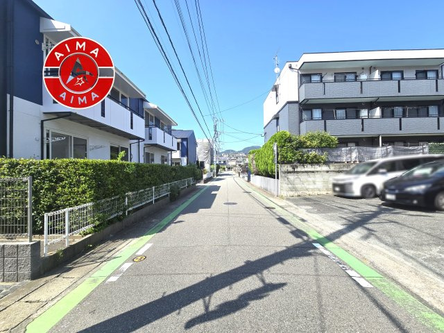 福岡市東区香椎2丁目第5-5区画（2号地）の前面道路含む現地写真|日当たり良好です。