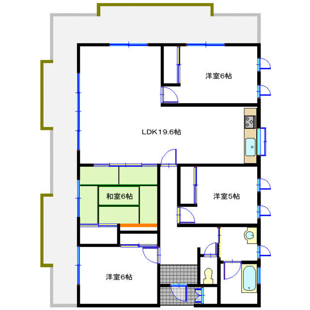 ツインヒルズ・広畑の間取り