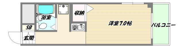 大阪市淀川区十三本町２丁目の賃貸マンションの間取り