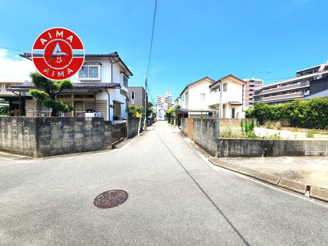 春日市桜ヶ丘5丁目第1-1区画（1号地）の前面道路含む現地写真|日当たり良好です。