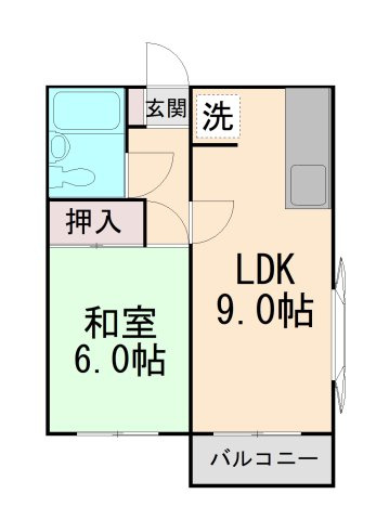 グランツ六甲の間取り