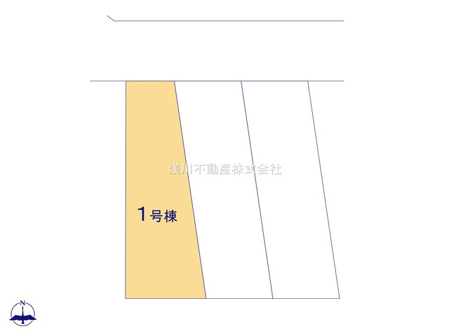 八王子市　椚田町　新築一戸建ての区画図|～全3棟の新しいコミュニティが誕生～