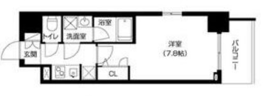 大阪市中央区島町２丁目の賃貸マンションの間取り