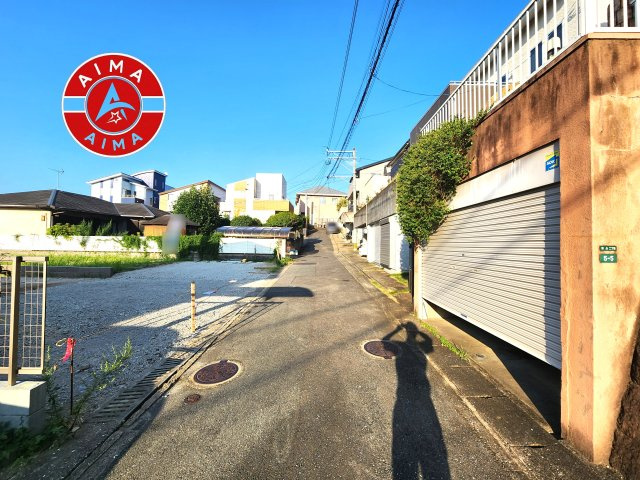 福岡市中央区笹丘2丁目第2-2区画（1号地）の前面道路含む現地写真|日当たり良好です。