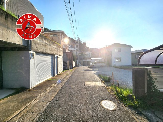 福岡市中央区笹丘2丁目第2-2区画（1号地）の前面道路含む現地写真|前面道路です。
