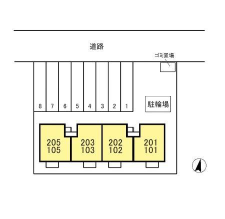 フレーズ・ヴェルジェの区画図