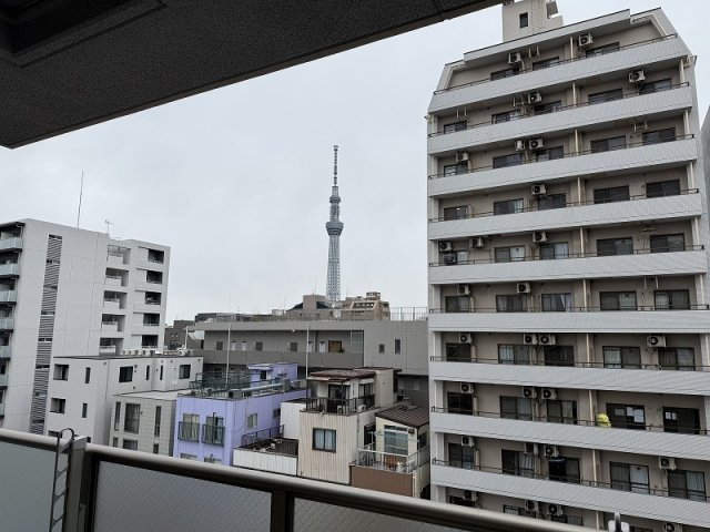 プレシス両国の展望|プレシス両国：お部屋バルコニーからの眺望画像です。