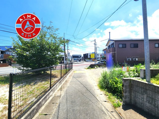 福岡市博多区三筑2丁目第1-2区画（2号地）の前面道路含む現地写真|前面道路です。

