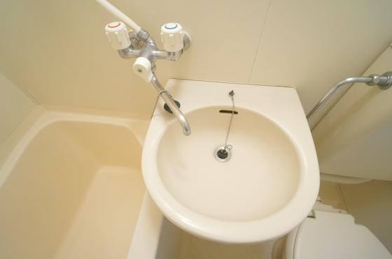 パレスコートの洗面所|明るい洗面所です