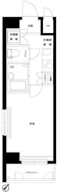 ルーブル西五反田弐番館の間取り