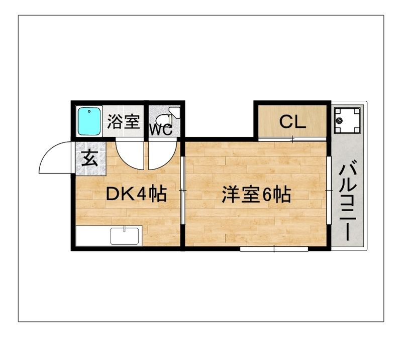 ハイツ片宗の間取り