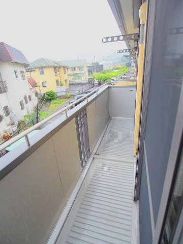 クレール梅林Bのバルコニー