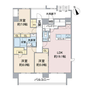【間取り】 | Casa Via【名古屋市賃貸・RCマンション】