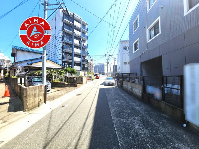 福岡市博多区諸岡5丁目第7-2区画（2号地）の前面道路含む現地写真|日当たり良好です。
